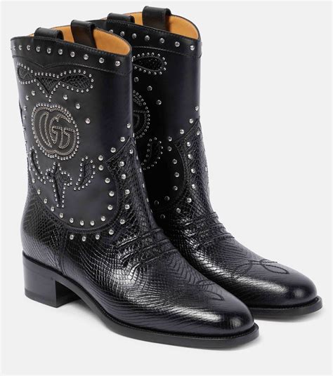 bota gucci mujer|gucci cowboy boots.